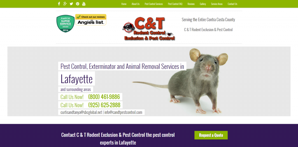 Pest control website