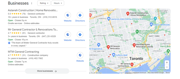 google business listings