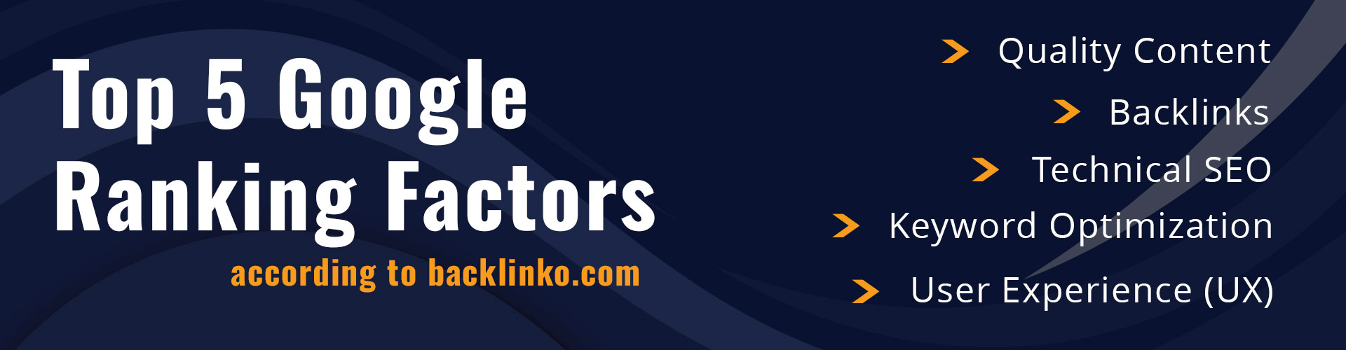 Google ranking factors