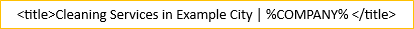 title tag