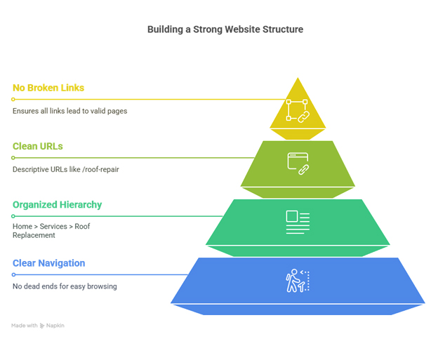 Strong website structure